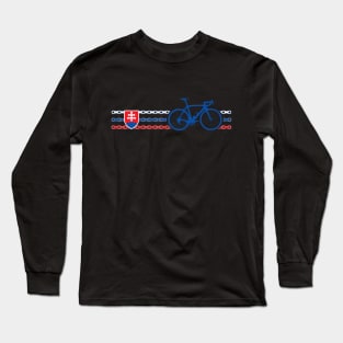 Bike Stripes Slovakia (Chain) Long Sleeve T-Shirt